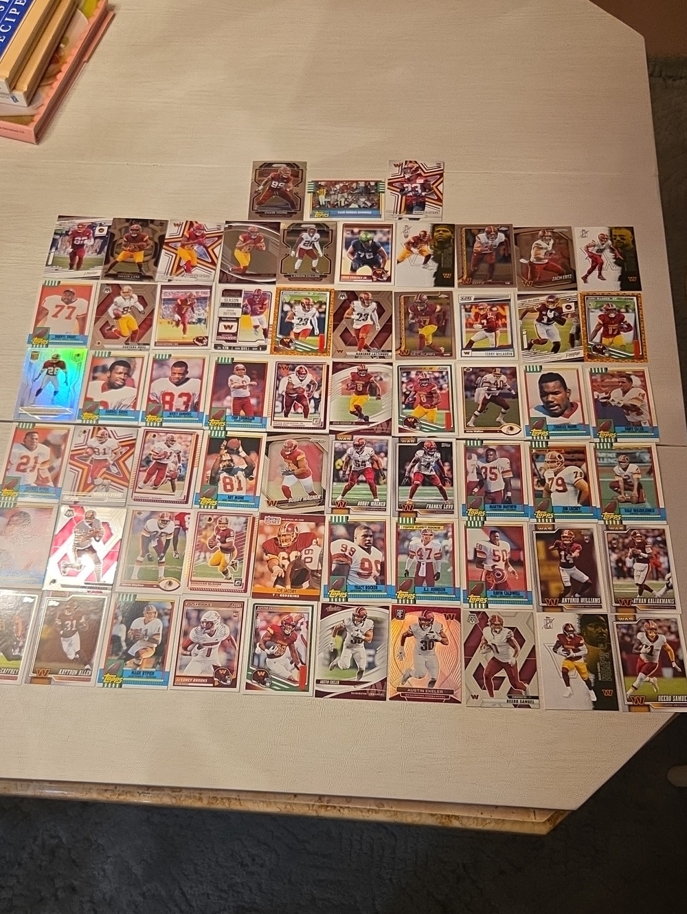 Washington Commanders/Redskins Football Cards #63 No Duplicates